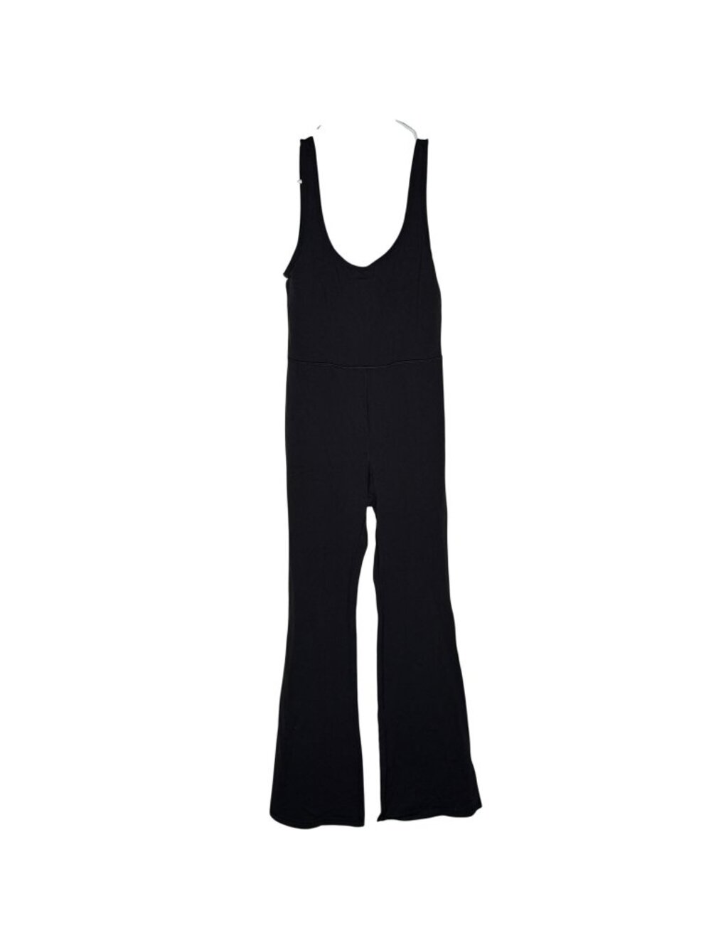 Aritzia Wilfred Free Divinity Kick Flare Jumpsuit Women's Size Medium Black EUC!